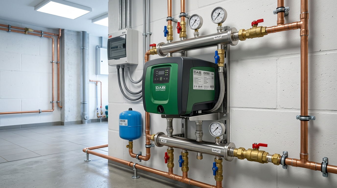 Gruppo autoclave con inverter DAB e.sybox per pressione costante torri Mirafiori
