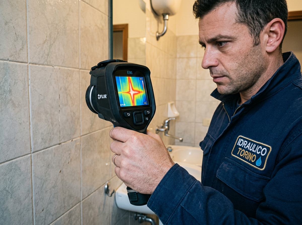 Strumentazione ricerca perdite termografia idraulico Via Castelgomberto